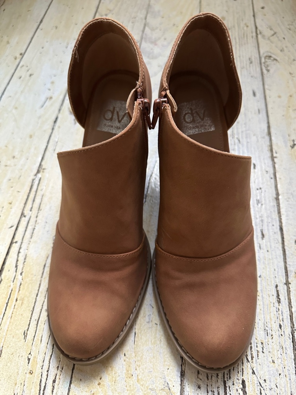 Dolce Vita Short Women's Tan Wedge Booties - Picture 2 of 8